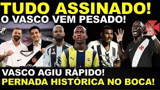 🚨ESTÁ TUDO ASSINADO! O VASCO VEM PESADO II VASCÃO AGIU RÁPIDO Il REFORÇO HISTÓRICO I PERNADA NO BOCA