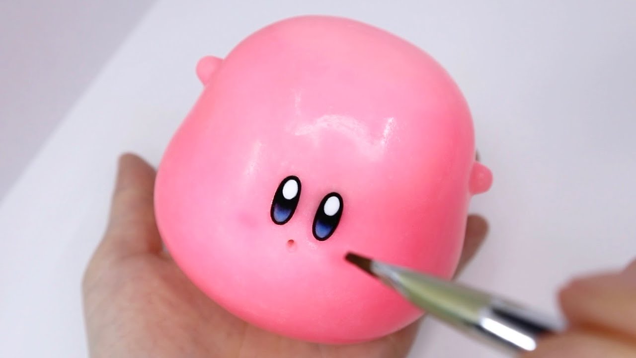 3D펜으로 별의 커비 피규어 만들기 (물풍선 머금기 커비)