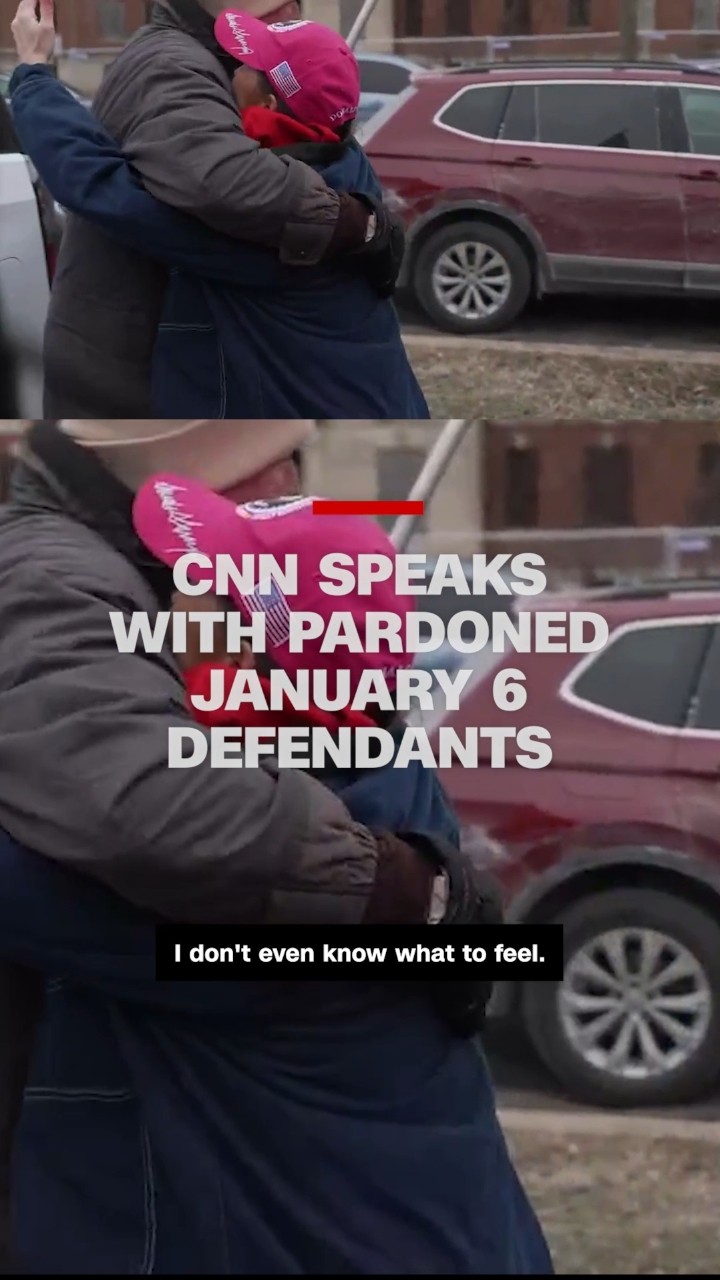 Donie O'Sullivan speaks with pardoned January 6 defendants