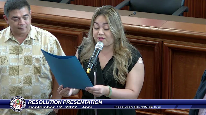 Resolution Presentation - Senator Amanda L. Shelto...