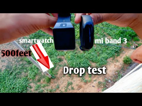 Drop test mi band 3 vs smart watch