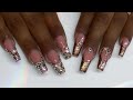 Rose Gold Swarovski Crystal French Bling Wedding Nails | Nail Tech's Secret to Full Bling Nail Art