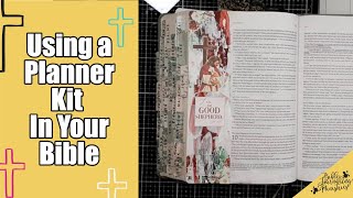How to Use Acrylic Paint - Bible Journaling With Planner Kits in John 10:11 With Sara