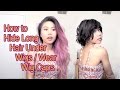 How to Hide Long Hair Under Wigs // Wig Cap Tutorial