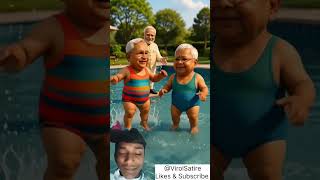 Bihar Election Splash Drama | Modi, Nitish &amp; Lalu ka Funny Pool Moment#politicalsatire #funny