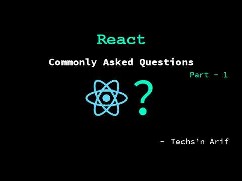 React interview questions | Reactjs | Techs'n Arif