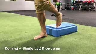Barefoot Running Exercise: Doming + Single Leg Box Jump Progressions