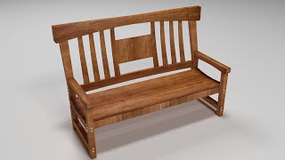 3ds max Public bench modeling tutorial part 01