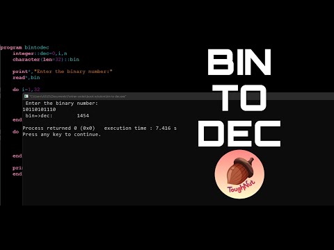 FORTRAN │ Convert a Binary number to a Decimal number