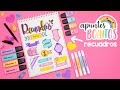 Apuntes BONITOS: Recuadros - REGRESO A CLASES