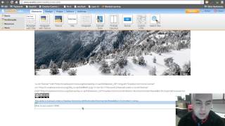 Embedding Creative Commons License into Weebly