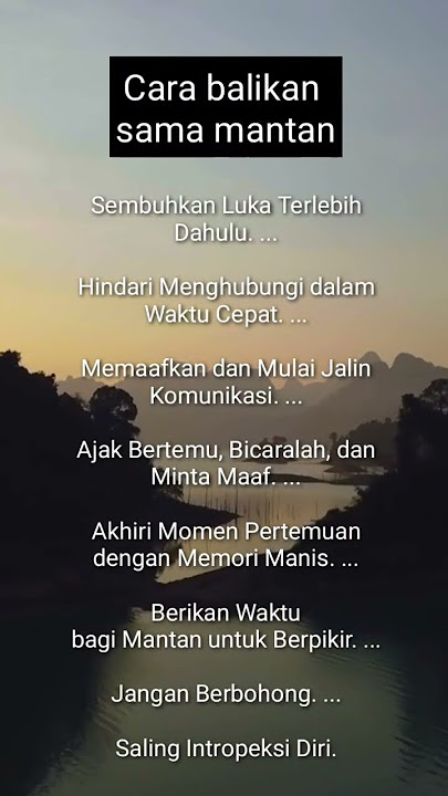 Ini Dia Cara'Balikan'Sama Mantan Pacar#fypyoutube #mantanterindah #balikan #fypシ #fyp #pasangan