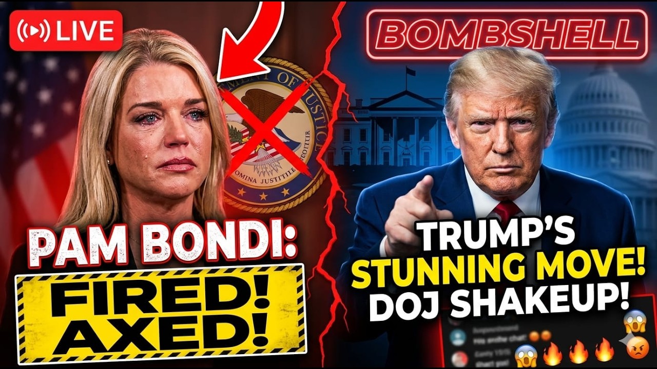 TIN SỐC: Trump SA THẢI Pam Bondi! Lý do thực sự khiến bà bị sa thải!