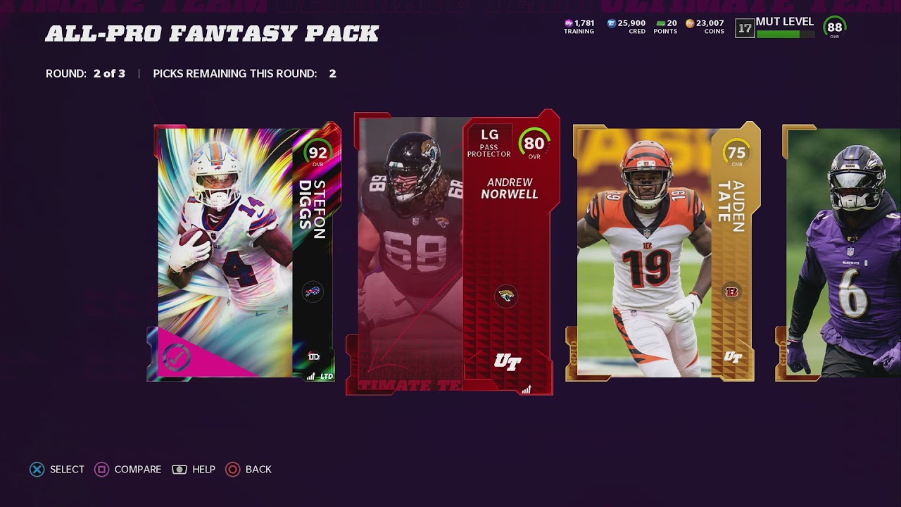 Madden NFL 22  !!!LTD Pull!!! All pro fantasy pack LTD Pull