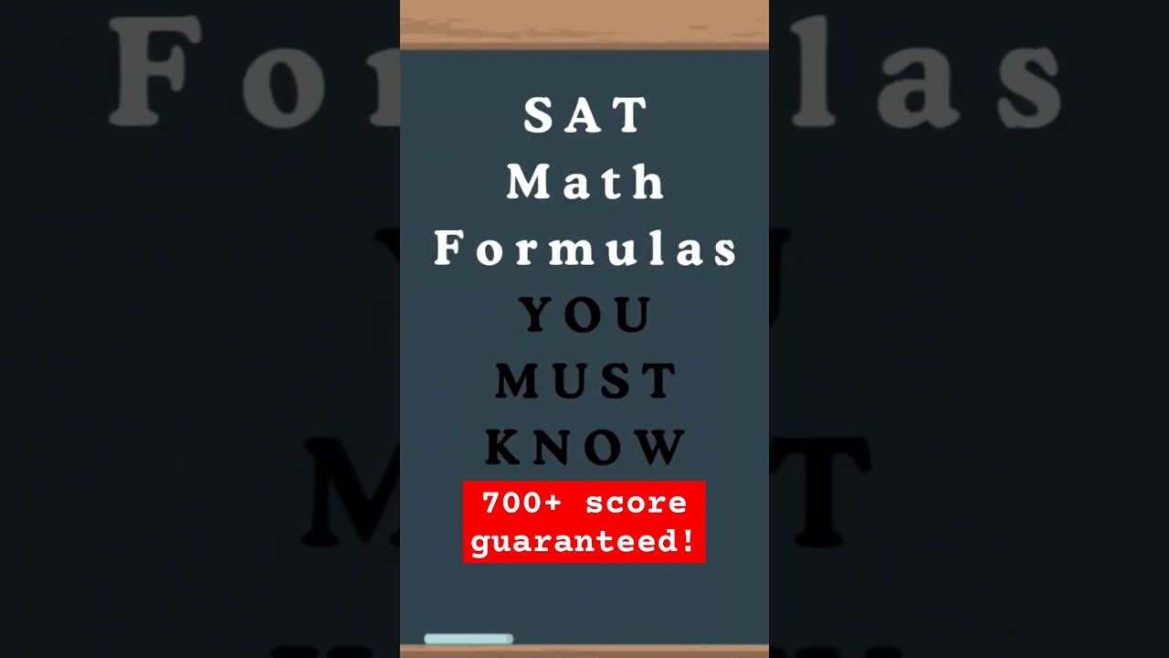 SAT Math Formulas YOU MUST KNOW (Guaranteed 700+)|#satmath #satprep #mathhacks #digitalsat2024 #math