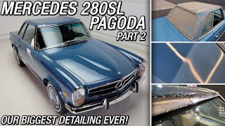 Our BIGGEST DETAILING EVER! Mercedes Benz 280SL Pagoda // PART 2