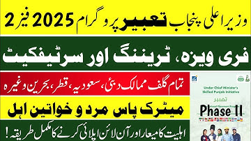 PSDF Tabeer CM Skilled Punjab Program International Placement | How to Apply for PSDF Courses 2025