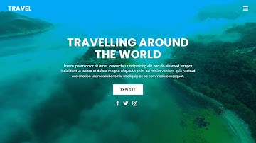 Create a Website With Video Background | HTML & CSS
