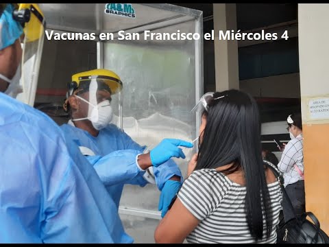 El próximo miércoles aplicarán segundas dosis Pfizer en San Francisco