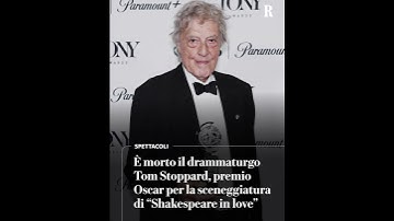 È morto il drammaturgo Tom Stoppard, premio Oscar per Shakespeare in Love