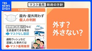 “マスクを外すのか外さないのか”マスク着用緩和3月13日から　対応が分かれる企業・各業界【解説】｜TBS NEWS DIG