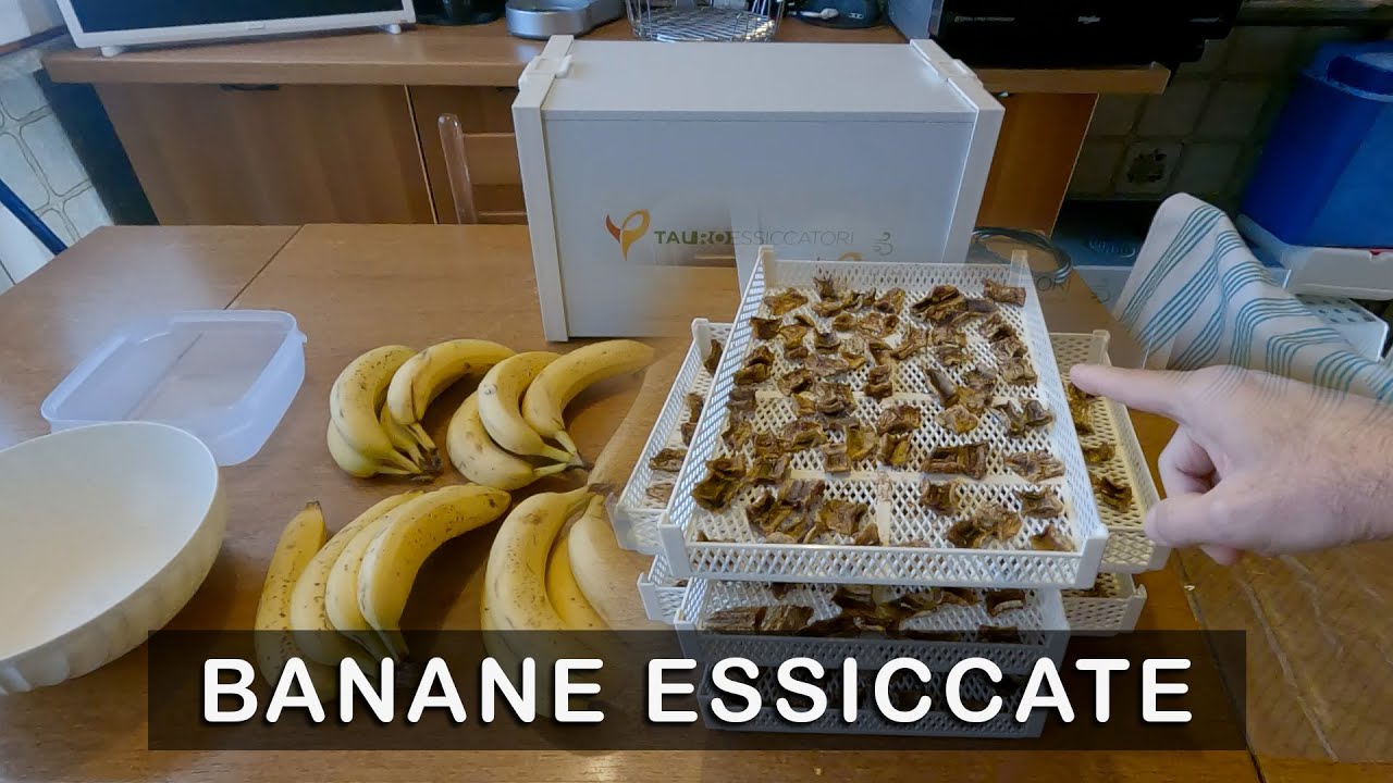 Come essiccare le banane con l'essiccatore! How to make dehydrated