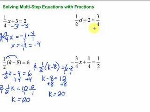 problem solving multi step fraction problems lesson 7 10