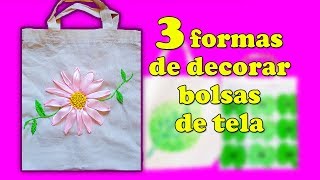 Bolsas de telas decoradas YouTube