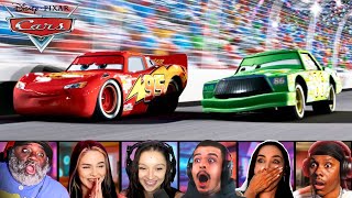TOP "PISTON CUP FINAL RACE" REACTIONS! *CARS (2006)* MOVIE REACTION MASHUP! LIGHTNING MCQUEEN!