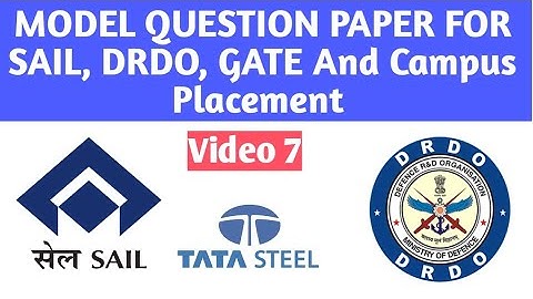 Model Questions Paper for SAIL, DRDO, GATE And Campus Placement #metallurgy #sail