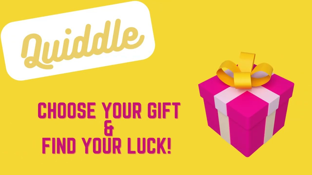 CHOOSE YOUR GIFT // ELIGE TU REGALO | ARE YOU LUCKY? | QUIDDLE - YouTube