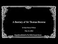 A bestiary of sir thomas browne