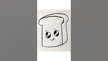 #easydrawing #bread #howtodraw #shorts