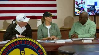 President Trump and The First Lady Meet with Governor Kenneth Mapp of the US Virgin Islands