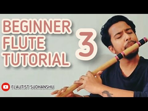 BEGINNERS FLUTE TUTORIAL 3   HOW TO PLAY Sa Re Ga Ma Pa and MAJOR SCALE  FLAUTIST SUDHANSHU