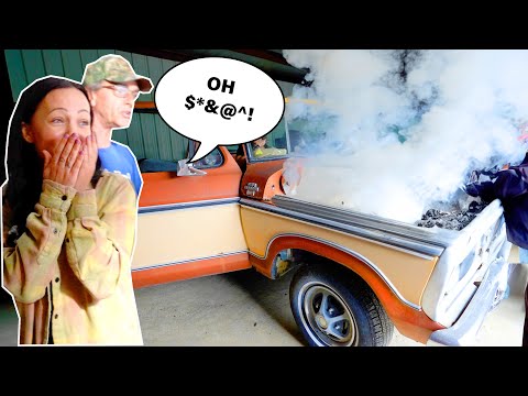 Our First Truck Build Catching on Fire! So Sorry Dad.