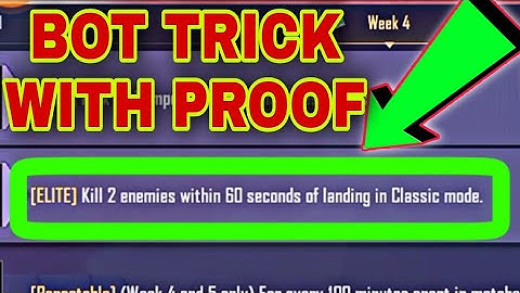 Kill 2 enemies within 60 seconds of landing in classic mode | PUBG mobile mission | Bgmi mission