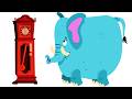 Hickory Dickory Dock Happy Loop Remix 🐭🎵 | 2 Minute Nursery Rhyme | Bouncy Bunny Kids Songs