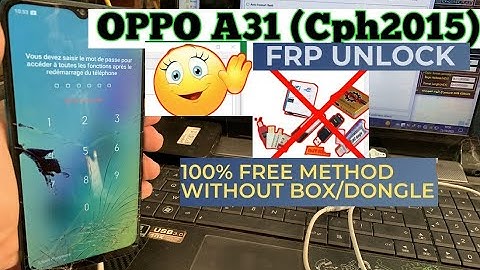 OPPO A31(Cph2015) Pattern Password Unlock Free Tool| No box,Dongle | OPPO A31 Pattern Unlock Sp Tool
