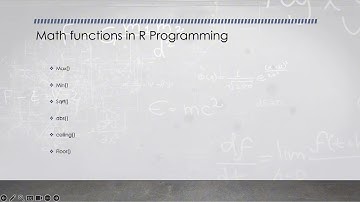 Math Functions in R Programming Languages, min(),max(), abs(),sqrt(),ceiling()and floor()