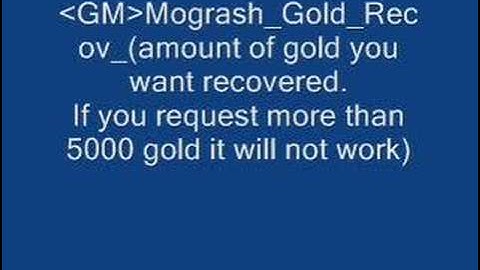 New Gold Exploit World of Warcraft