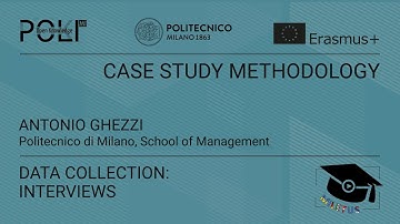 Data collection: interviews (Antonio Ghezzi)
