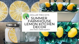 Dollar Tree DIY Farmhouse Kitchen Decor|Lemon Decor Dollar Tree DIY Farmhouse Kitchen Decor|Lemon Decor
