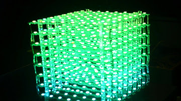 RGB LED cube demo