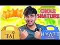 Rs1700 taj vs rs1500 hyatt chole bhature