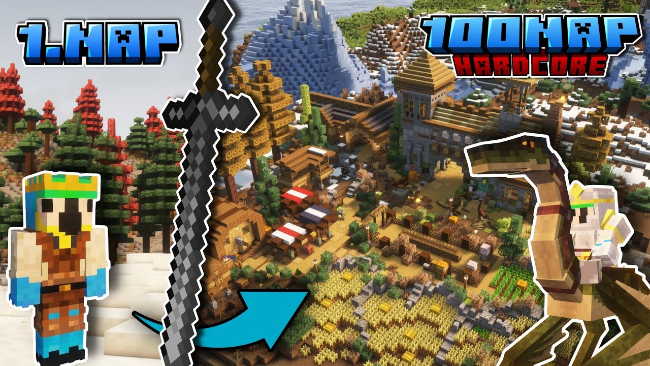 Túléltem 100 napot a KÖZÉPKORBAN | HARDCORE Minecraft (MODOLT) | Teljes film