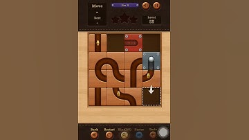 Roll the Ball slide puzzle Star B Pack Level 55 Solution