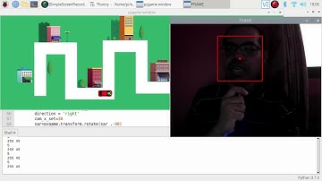 self driving car | pygame car game | computer vision | face tracking car