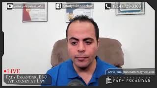 مباشر مع المحامي فادي اسكندر وإجابة عن أسئلة الهجرة واللجوء في أمريكا - يوم 26/11/2023