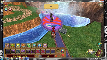 Wizard 101: items or people floating on water